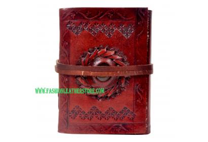 New handmade medieval stone paper leather journal diary sketchbook & leather notebook